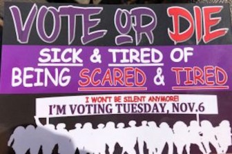 Vote or Die Flyer Back