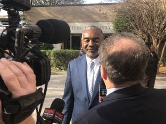 Sheriff Mark Pettway answers questions in December after announcing his transition team