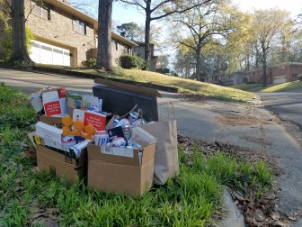 Birmingham city residents who don't have a recycling bin often leave piles of material piled up on the curb.