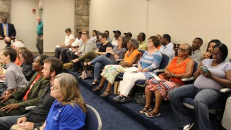 Dozens of advocates, former inmates and family members attended Wednesday's meeting. 