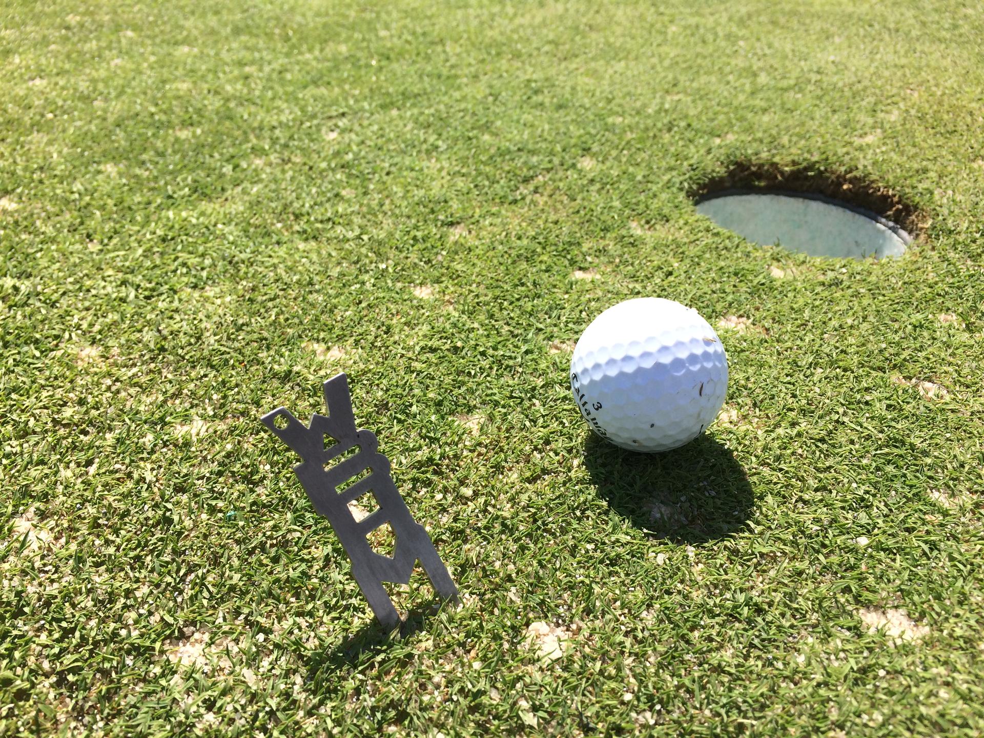 Metal Artist David Matson Creates Golf Divot for WBHM WBHM 90.3