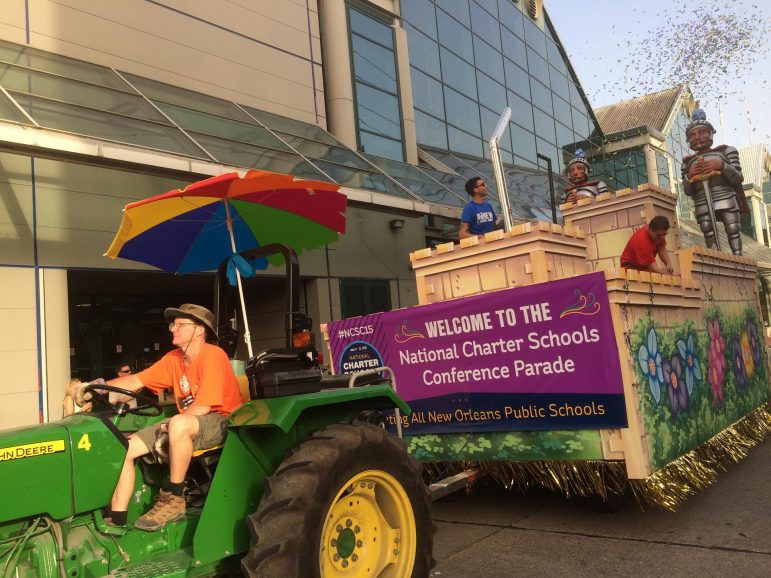 National Charter Schools Conference celebrates with New Orleans Mardi Gras themed parade.