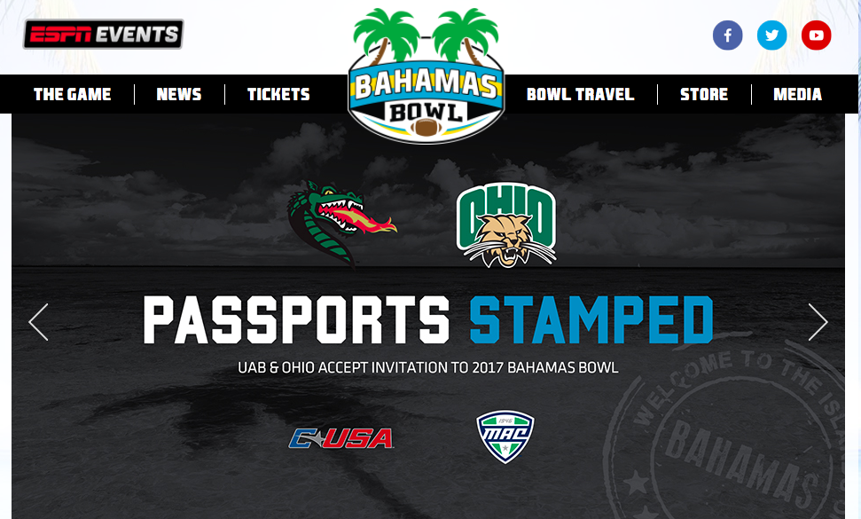 UAB National Alumni Society - 2022 Bahamas Bowl