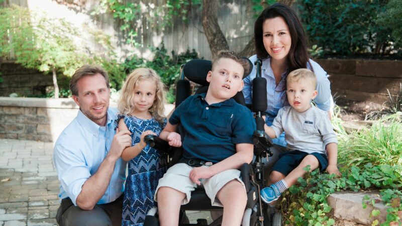 The Mights, from left to right: Matthew, Victoria, Bertrand, Cristina, and Winston.