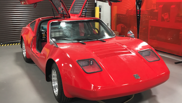 red Bradley GT retrofitted with special batteries