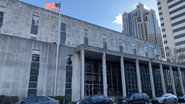 The Birmingham Board of Education Building on Park Place across from Linn Park.