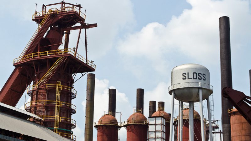 landscape of Sloss Furnaces