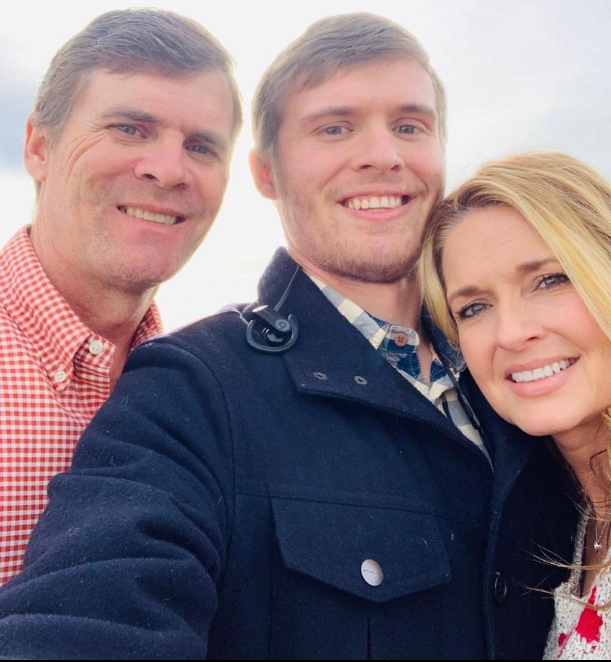 (L-R) Brad Calhoun, Austin Calhoun and Angie Calhoun of Puckett, Mississippi.