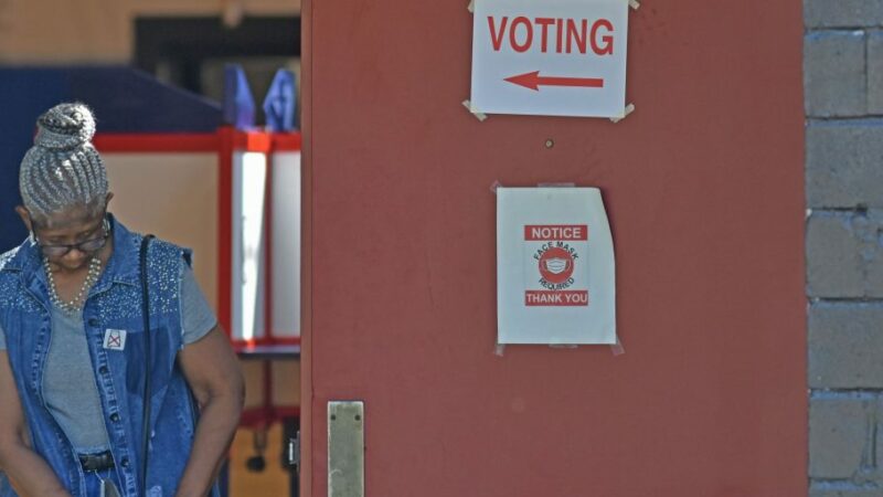 Voters went to the Memorial Park polling place to cast their ballots in the Birmingham municipal election.