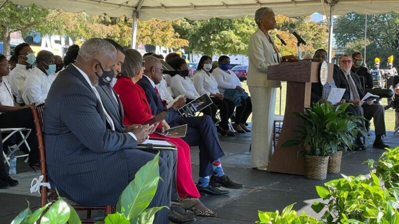 Dedication ceremony for the renaming of Jefferson Davis Avenue in Montgomery.
