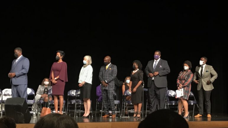 The newly elected 2021-2025 Birmingham City School Board was sworn in on October 26 at A.H. Parker High School.