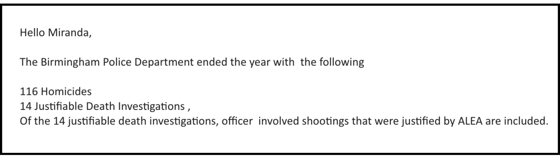 How many homicides did Birmingham have in 2021? It’s not clear WBHM 90.3