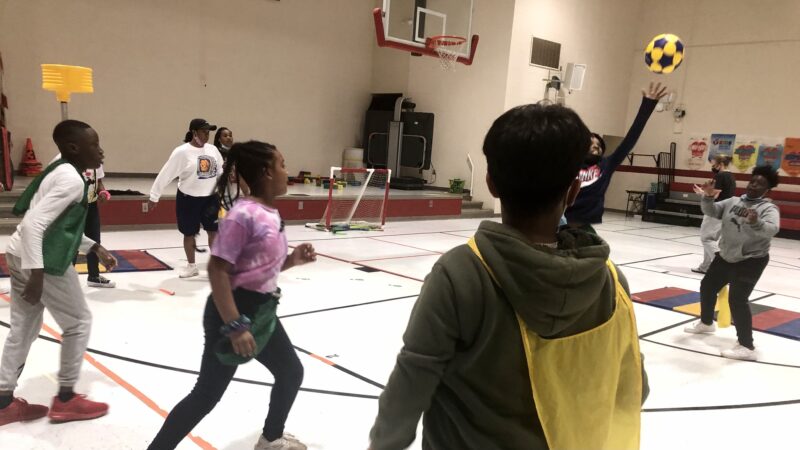 korfball at glen iris elementary school