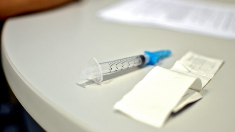 A syringe for the COVID-19 vaccine is pictured at Delta Health Center in Mound Bayou, Mississippi, March 3, 2021.