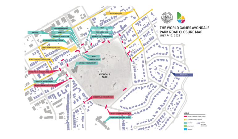 The World Games closure map