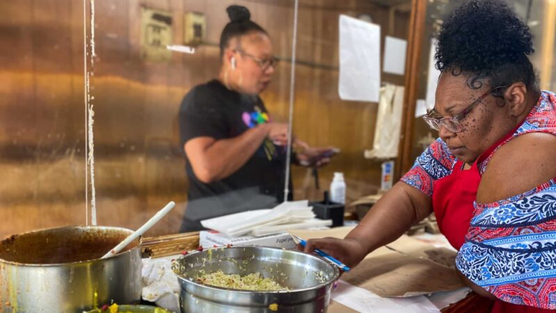 Lavette Mack, a veteran line-cook at Big Apple Inn in Jackson, Mississippi, has been tossing those famous sliders on the grill for over two decades.