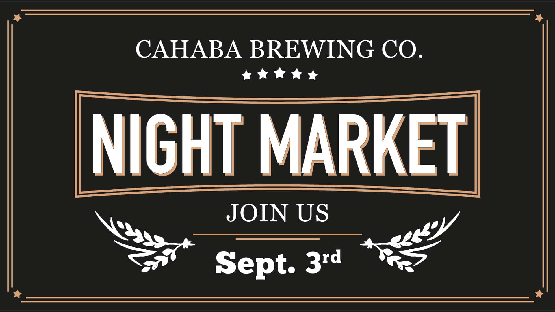 Cahaba Brewing Co. Night Market! WBHM 90.3