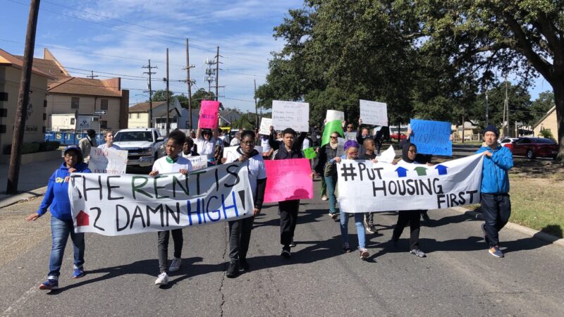 Members of the housing advocacy group Housing Louisiana say that climate change is making already poor housing conditions worse.