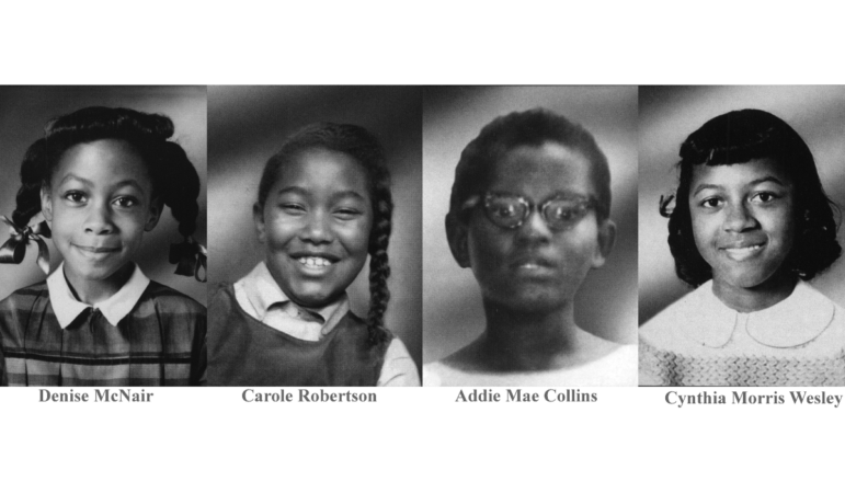 The four little girls killed in the 1963 church bombing of 16th Street Baptist Church.