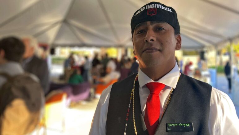 Tomas Vargas Jr. was one of the guest speakers at the Guaranteed Income Now conference in Atlanta, Sept. 29, 2022.