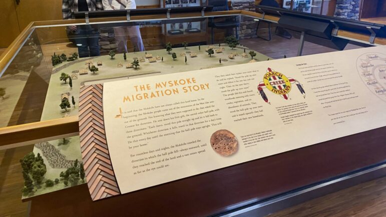 According to Brandy Chunn, people from all over the world have visited the Poarch Band of Creek Indians museum to learn more about the first people who shaped Alabama’s land, Nov. 28, 2022.