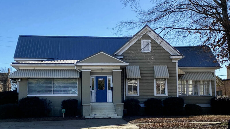 The exterior of Life Choices Pregnancy Care Center, in Columbus, Mississippi, Jan. 4, 2023.