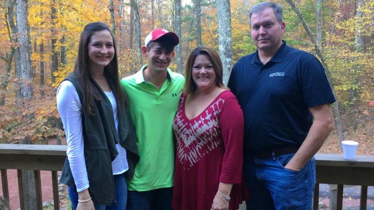 The McCarver Family. Pictured left to right is Taylin McCarver, TJ McCarver, Tami McCarver, and Todd McCarver.