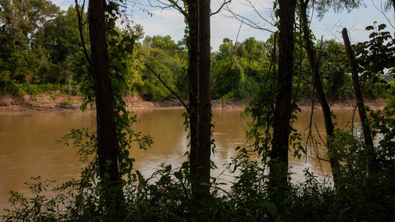 Graball Landing on the Tallahatchie River, near where 14-year-old Emmett Till’s body was found, on Wednesday, July 19, 2023, in Mississippi.