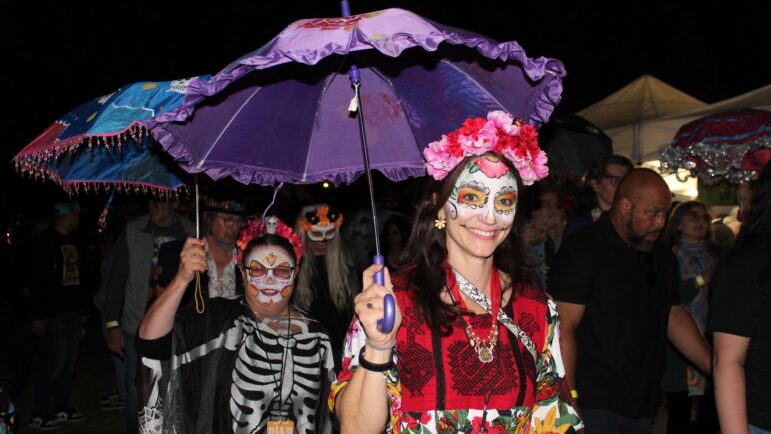 Participants at the 2022 Dia De Los Muertos at Sloss Furnace in Birmingham