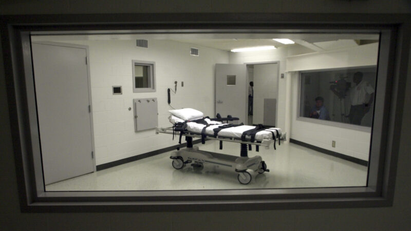 Alabama's lethal injection chamber at Holman Correctional Facility in Atmore, Alabama.