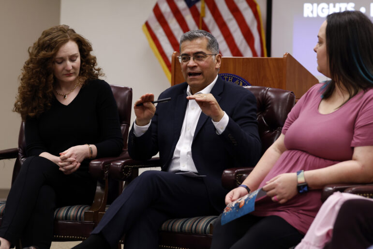 Secretary of U.S. Health and Human Services, Xavier Becerra hosts a panel discussion with families directly affected by the Alabama Supreme Court Court decision.