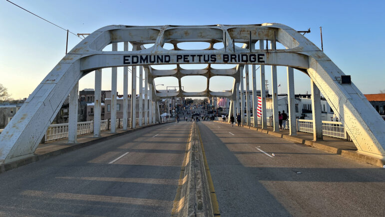 The Edmund Pettus Bridge in Selma, Alabama, on March 3, 2024.