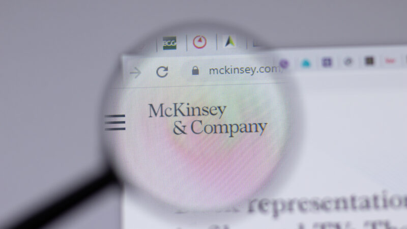 International consulting giant McKinsey & Company is working with the state of Alabama, while being investigated by the U.S. Department of Justice.