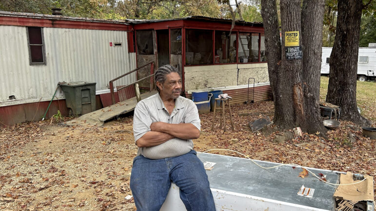 Willie Perryman sits outside of his home on Wednesday, October 30, 2024, in Letohatchee, Alabama.