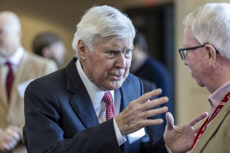 Former Alabama Director of Athletics Bill Battle is seen at Bryant-Denny Stadium