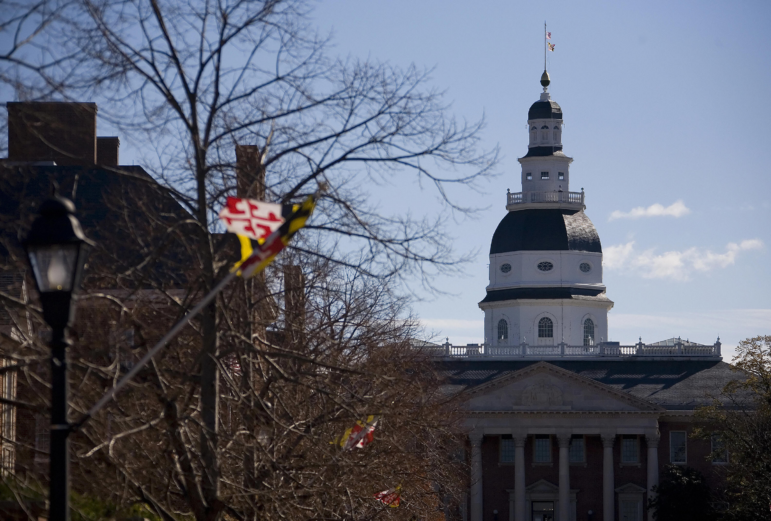 The Maryland State Capitol building is seen in Annapolis.