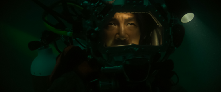 Simu Liu stars as saturation diver Dave Yuasa in Last Breath.