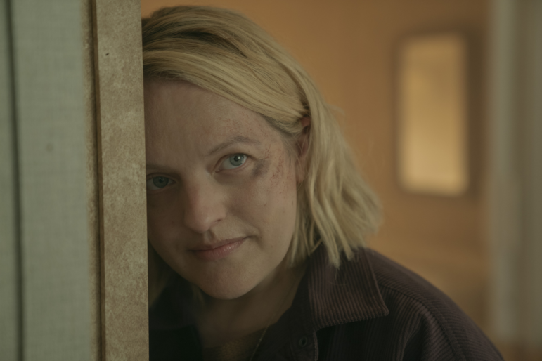 Elisabeth Moss as June in Season 6 of The Handmaid's Tale.