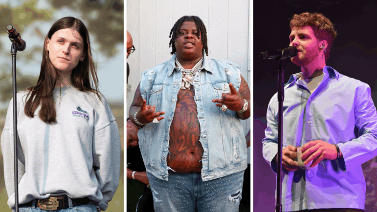 Cult singer-songwriter Ethel Cain (left), rapper BigXthaPlug (middle) and singer-songwriter Alex Warren (right) all break into the Top 10 of Billboard's charts this week for the first time.
