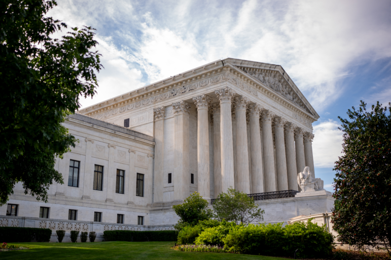 The U.S. Supreme Court ruled in a case involving the legality of the Trump administration's controversial deportation law.