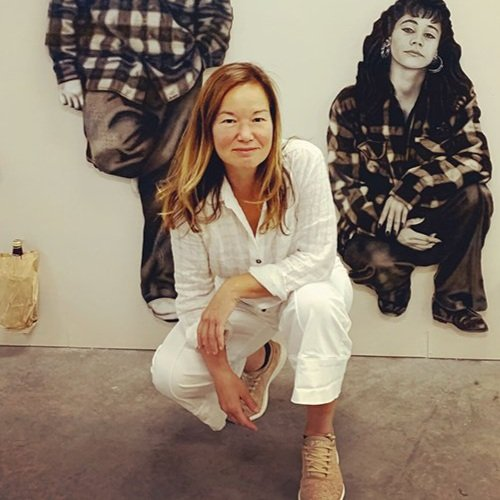Philippa Hughes attends "Looking For America," a  series of dinners and art exhibitions, at the El Paso Museum of History in 2019.