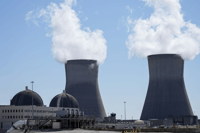 Cooling tower one and two are seen at the nuclear reactor facility at the Alvin W. Vogtle Electric Generating Plant, Friday, May 31, 2024, in Waynesboro, Ga. President Trump signed executive orders which seek to reorganize America's nuclear regulator while giving a boost to new nuclear technologies.