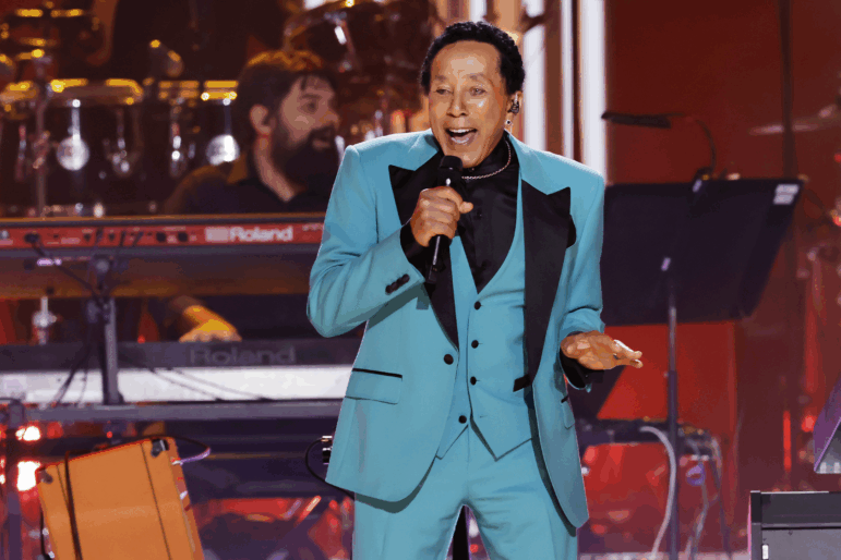 Smokey Robinson performs onstage during the 65th GRAMMY Awards at Crypto.com Arena on February 05, 2023 in Los Angeles, California. (Photo by Kevin Winter/Getty Images for The Recording Academy )