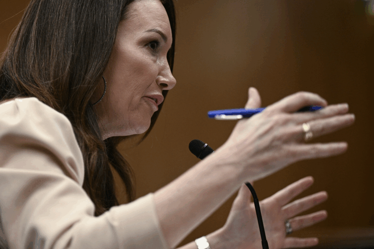 Secretary of Agriculture Brooke Rollins testifies before on Capitol Hill in Washington, D.C., on May 6, 2025.