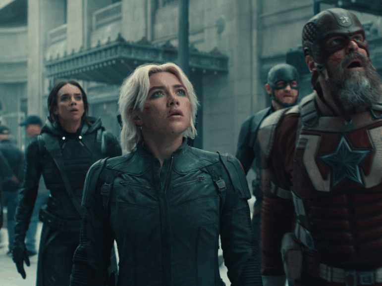 Thunderbolts* stars a cast of misfits, including Florence Pugh, Hannah John-Kamen, Wyatt Russell and David Harbour.