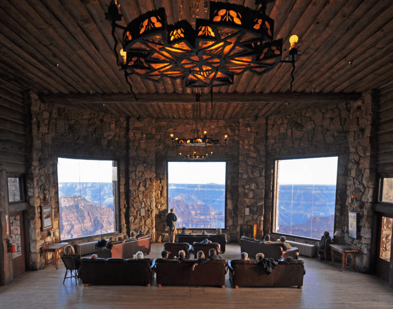 The view from the Grand Canyon Lodge.