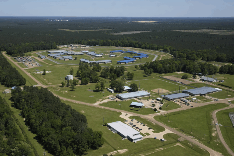 Pictured here is an aerial photo of the EOIR (Executive Office For Immigration Review) Oakdale Immigration Court.