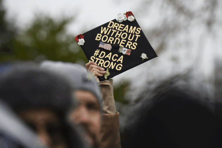 Demonstrators gather in front of the U.S. Supreme Court in 2019 when the Court heard arguments on Deferred Action for Childhood Arrivals after the Trump administration tried to wind it down.