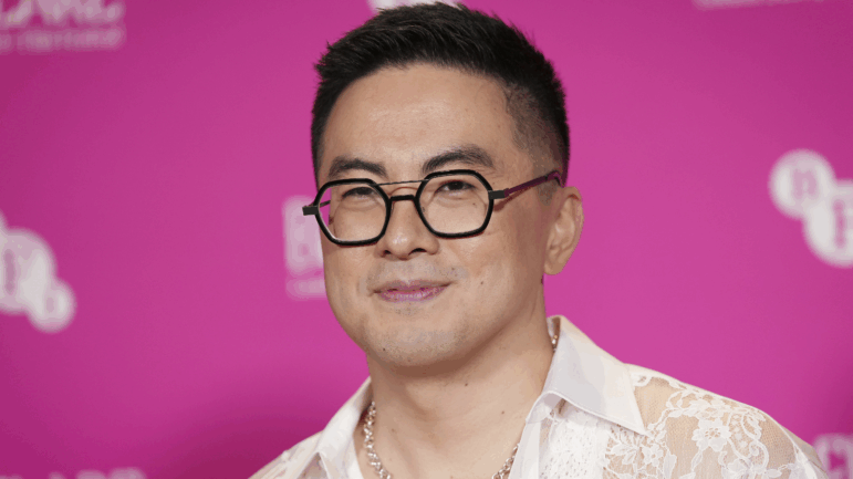 Bowen Yang poses for photographers upon arrival at the BFI Flare Opening Gala for the film The Wedding Banquet in London, March 19, 2025.