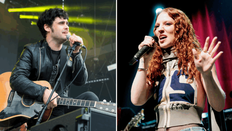 Artists including the band Black Rebel Motorcycle Club (left) and Jess Glynne (right) have spoken out about the Trump administration using their music in social media posts.